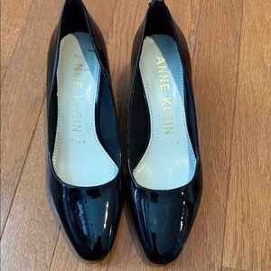 Anne Klein Glossy Black Heels